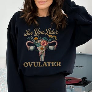 Bis später Ovulater Lustige Hysterektomie Sweatshirt Surgery Day Weiches, bequemes Rundhalsausschnitt Post Surgery Geschenk