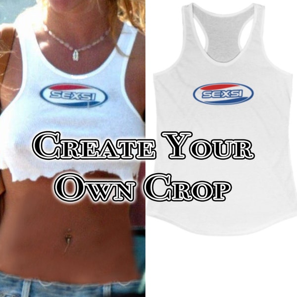 Sexsi Tank Top, 90er Jahre inspiriertes Crop Top