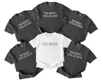 Fun Wedding Party Shirts, Custom Wedding Crew Shirts, Bride & Groom Squad Tee, Cool Ass Wedding Shirts, Custom Bachelorette Shirts