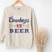 Cowboys and Beer Crewneck Sweatshirt 