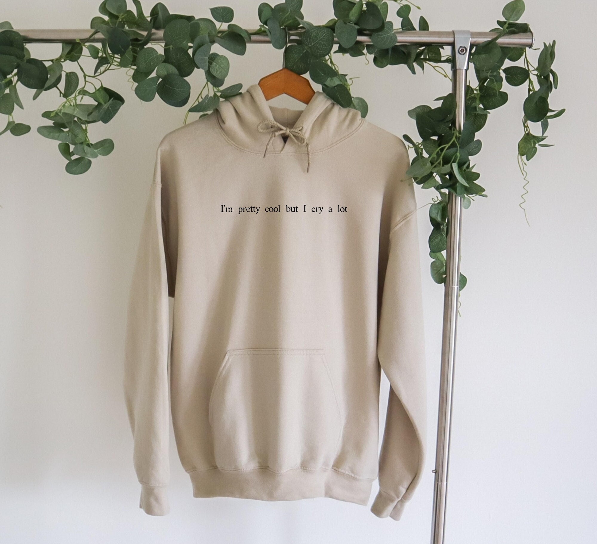 I'm Pretty Cool but I Cry A Lot Hoodie Trendy Sad Girl - Etsy Israel