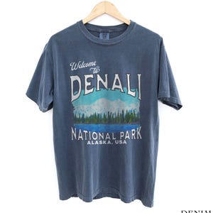 Denali Tshirt Denali National Park Shirt Hiking Shirt Nature Lover Gift US National Parks Alaska Vacation Shirt Alaska Gift Mountain Shirt