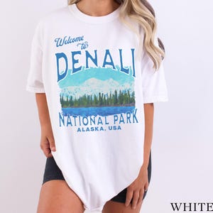 Denali Tshirt Denali National Park Shirt Hiking Shirt Nature Lover Gift US National Parks Alaska Vacation Shirt Alaska Gift Mountain Shirt