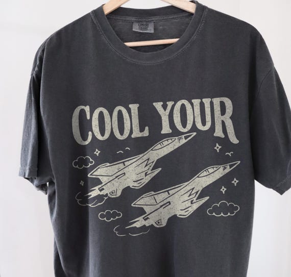 Cool Your Jets Shirt, Funny Graphic Tee, Vintage Comfort Colors Shirt, Retro Humor Tee, Oversized Relaxed Fit Shirt, Casual Aesthetic Tee
