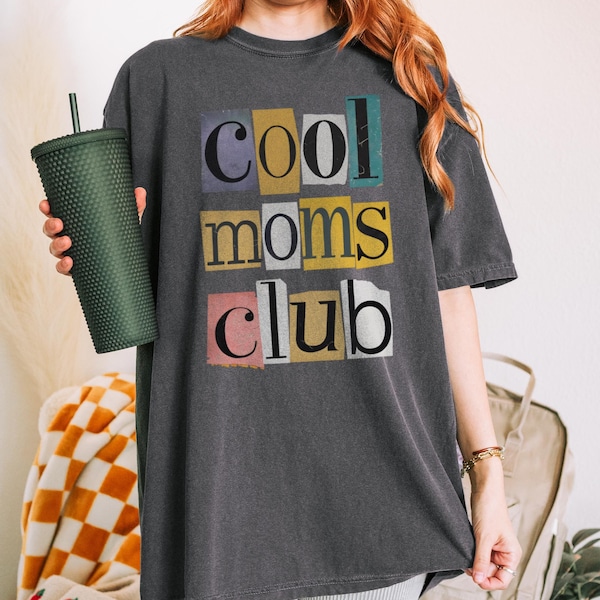 Cooles Moms Club Shirt Süße Mutter Grafik T-Shirt Retro Trendy Ästhetisches T-Shirt Geschenk für coole Mutter Süßes Mutter T-Shirt