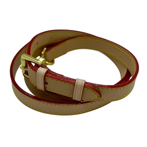 3/4” x 50” Vachetta adjustable crossbody strap with Shoulder Pad