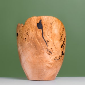 Natural Edge Maple Burl Wood Bowl image 3