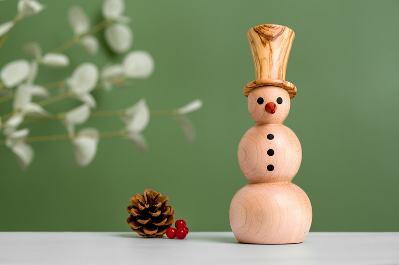 Handmade Christmas Snowman Ornament image 1