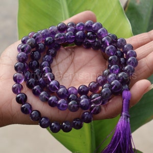 Lange Amethyst-Kette …• Mala 108 …• Amethyst-Mala …• Gebets-Mala