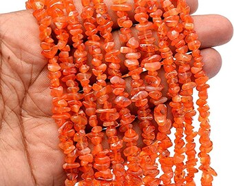 christmas offer-Carnelian Dark Chip Beads Strand, Semi Precious, Gemstone Chips, Gemstone Beads, Jewelry Making Supply,