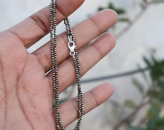 Dainty Pyrite Beaded Choker | 2mm Micro Faceted Pyrite Necklace | Minimalist Gold Gemstone Jewelry | Tiny Bead Layering Choker for Women