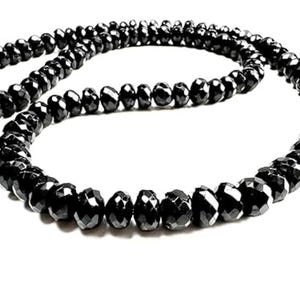 Black Spinel Necklace,black Spinel Jewelry,sterling Silver