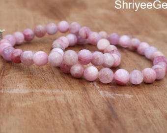 Bracciale Con Kunzite Schegge - Bracciale Elastico In Pietra Naturale, 18cm, Senza Metalli - Foto 12