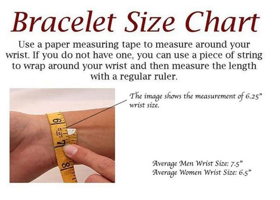 Average bracelet size for a man new arrivals