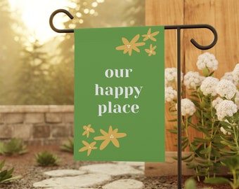 Happy Place Garden & House Banner