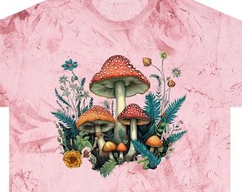 Camiseta de setas Camisa Goblincore Camisa Cottagecore Camisa botánica Amante de la naturaleza Camisa de setas Camisa Fingus Cazadores de setas Colores cómodos