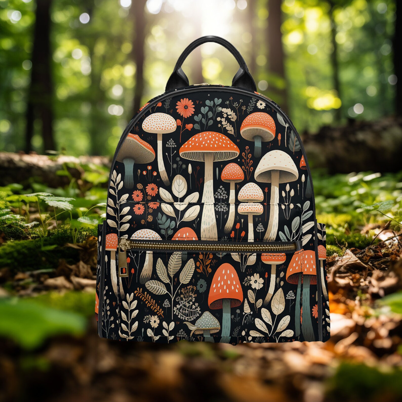 Boho Chic Vegan Leather Backpack