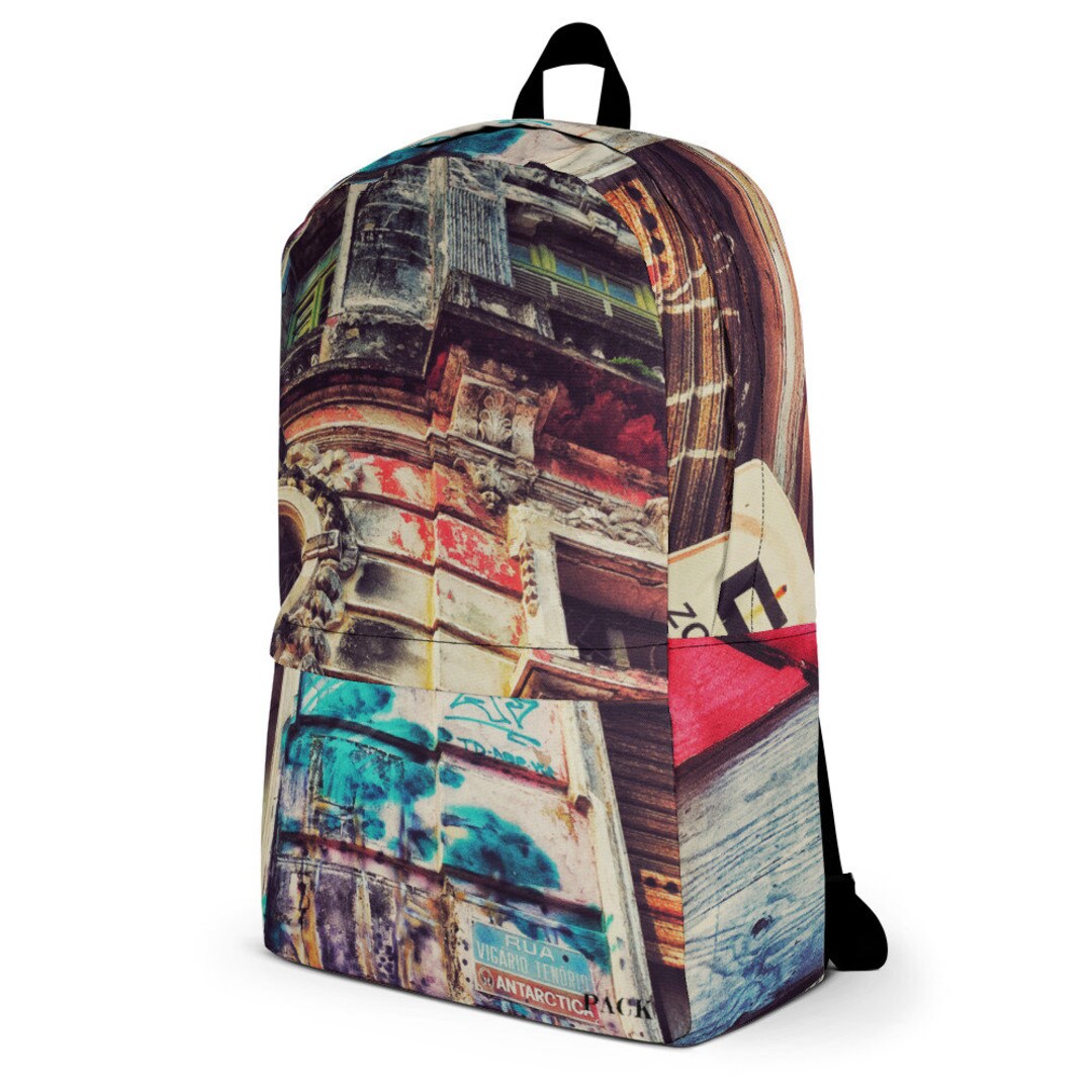 ?Recife Graffiti PACKpack ? Street Art Splash Rucksack: Graffiti Print Cool Backpack - Etsy main image 4