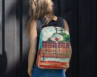 Retro 90s Basketball Court Packpack™ - Etsy display picture 2