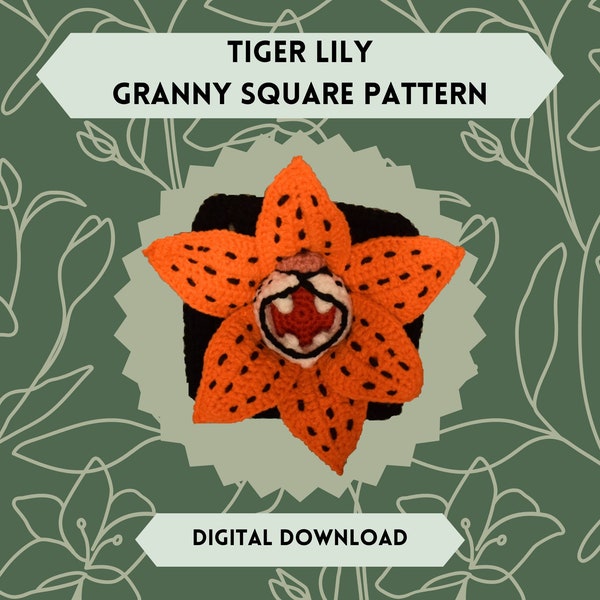 Tiger Lily Granny Square Pattern