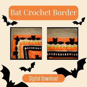 Bat Border Crochet Pattern (Digital Download)