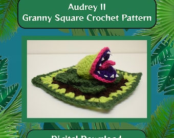 Audrey 2 Granny Square Crochet Pattern Digital Download, Crochet Pattern, Granny Square, Digital Download