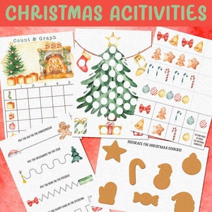 Kids Christmas Activities for Homeschool, Pre-K, or Kindergarten