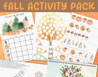 Kids Fall Activities for Homeschool, Pre-K, or Kindergarten