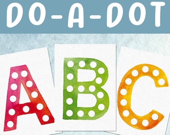 Alphabet Capital/Uppercase Letter Dot Activity for Homeschool, Pre-K, or Kindergarten