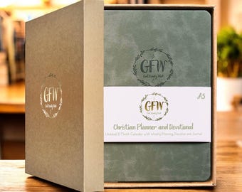 Christlicher undatierter Jahreskalender, Planer und Devotionalie