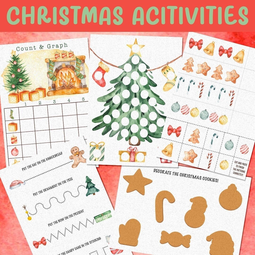kids-christmas-activities-for-homeschool-pre-k-or-kindergarten-etsy