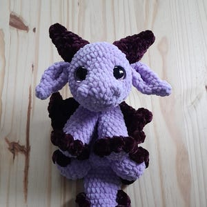 Dragon Snuggler Plushie, Baby Dragon Plushie, Stuffed Mystical Creature, Cute Dragon Toys, Cuddly Dragon Stuffie, Crochet Dragon Lovey