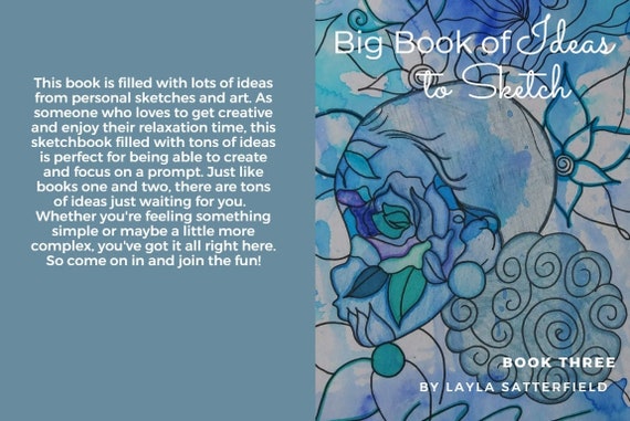 Big Book of Ideas to Sketch Drawing Book, Sketchbook Filled With Prompts,  Art Book, Gifts for Artists 