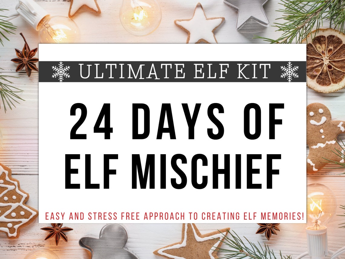 Elf Kit 24 day Elf Kit Christmas Elf Kit Elf Accessories Etsy