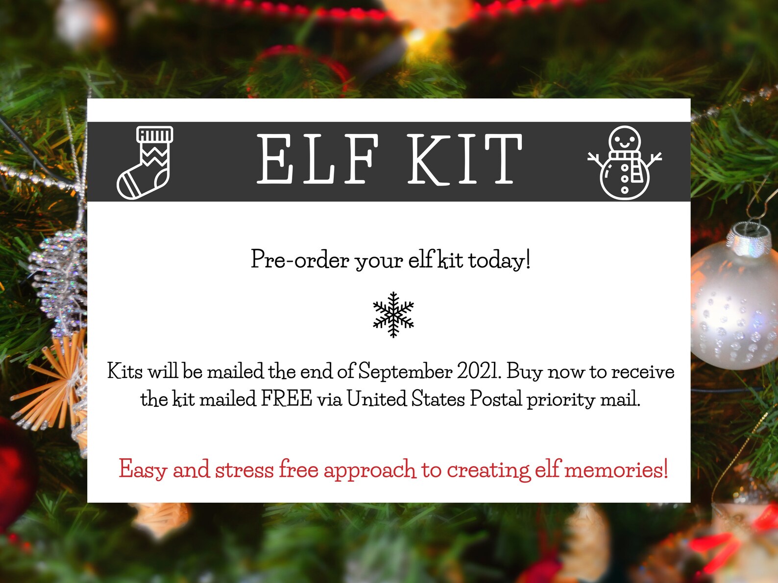 Elf Kit 24 day Elf Kit Christmas Elf Kit Elf Accessories Etsy