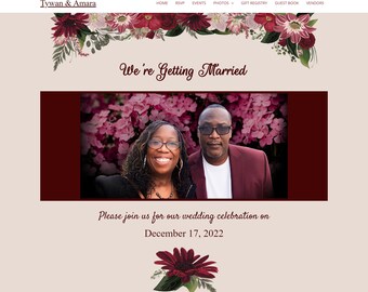 Wedding Website Design | Custom Wedding Website