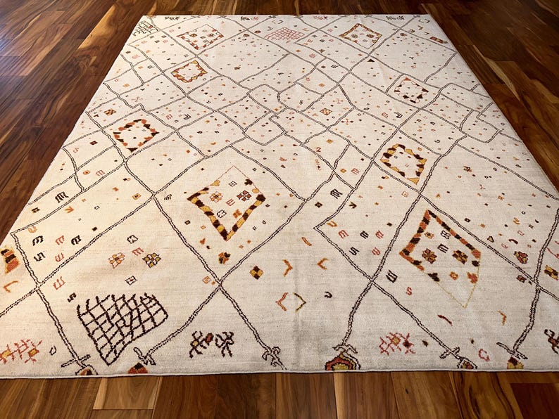 CAMILSON Tappeto ovale in stile bohémien marocchino, grigio scuro, motivo geometrico con diamanti, 13 x 17 cm, per soggiorno, camera da letto, cucina, moderno, bohémien, morbido, antimacchia, non