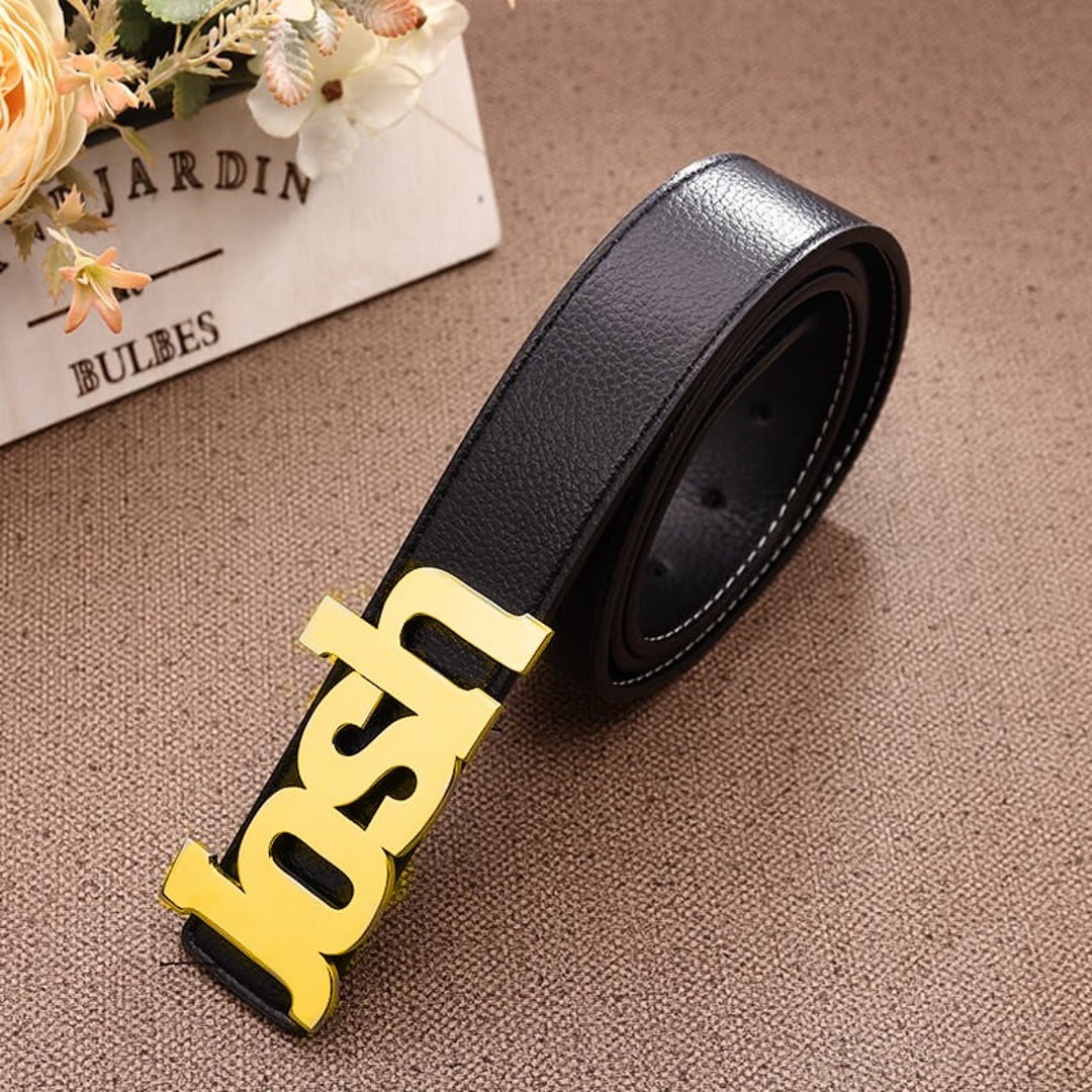 Personalized Name Belt Buckle Bananas Hip Hop Silver and Gold Etsy