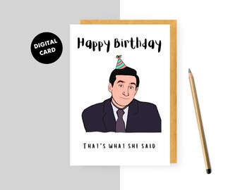 PRINTABLE Birthday Card Instant Download PDF and JPEG - Etsy
