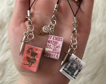 Miniature book keyring