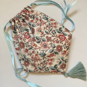 Handmade Regency Reticule, Jane Austen drawstring bag, Regency purse, diamond bag