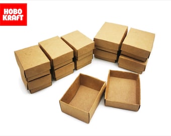 Brown Kraft Gift Packaging Box With Lid - Boxes For Handmade Goods - Point Of Sale - Recyclable Packaging - Cardboard Box - 2 x Sizes