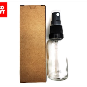 Spray Diffuseur Bottle Box - Brown Kraft - L35mm x H105mm x W35mm - Emballage pour flacon de 1 Fl Oz 30ml - Récipient De Spray Parfum - Coffret Cadeau