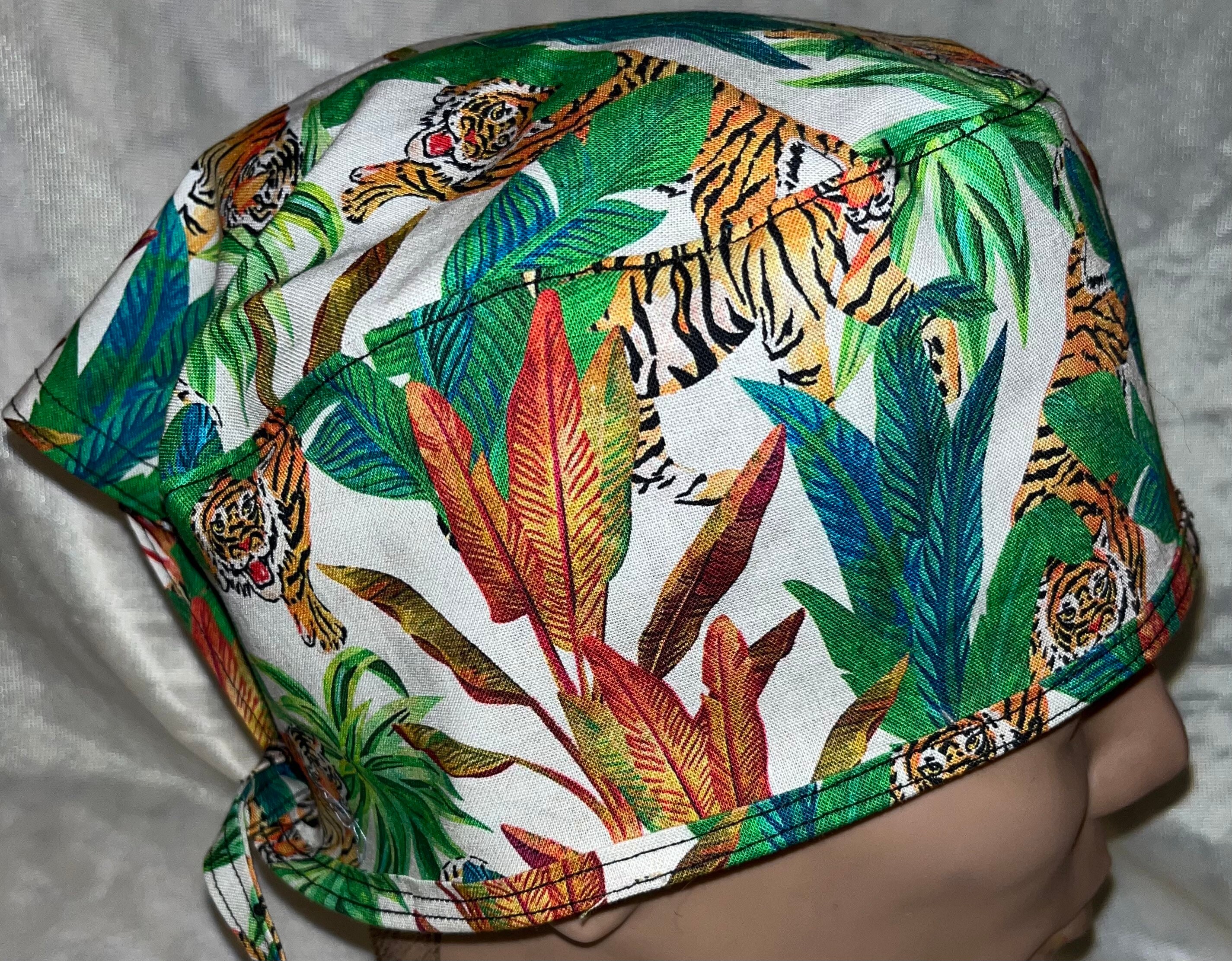 Tiger Scrub Cap | Etsy