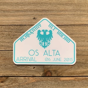 Os Alta passport stamp vinyl sticker || Shadow and Bone inspired