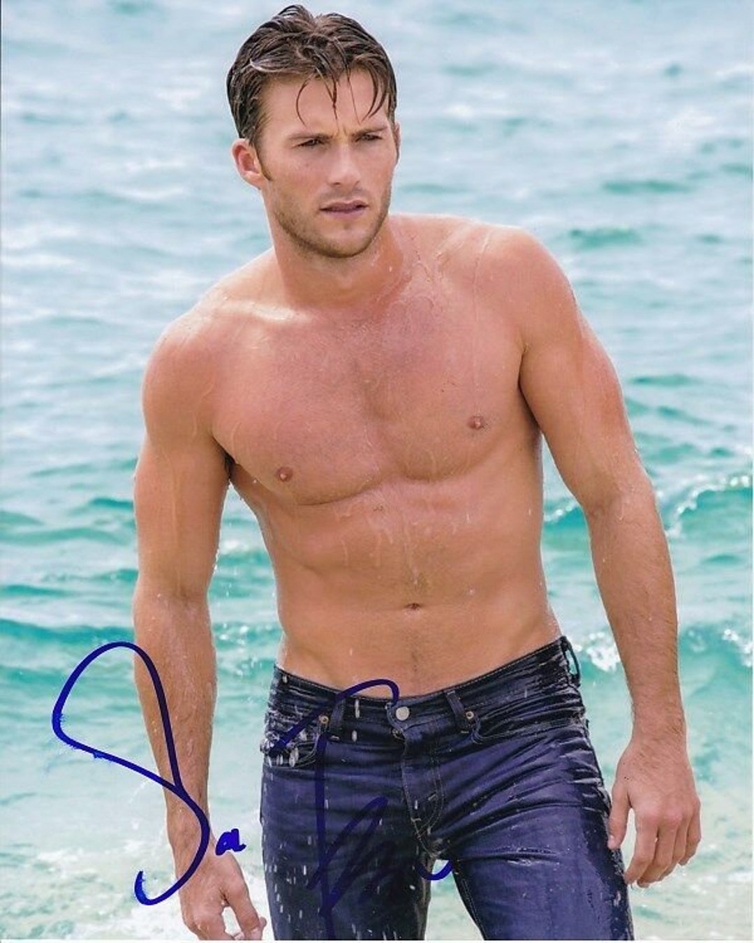 Scott Eastwood Signed Autographed 8x10 Shirtless Photo - Etsy