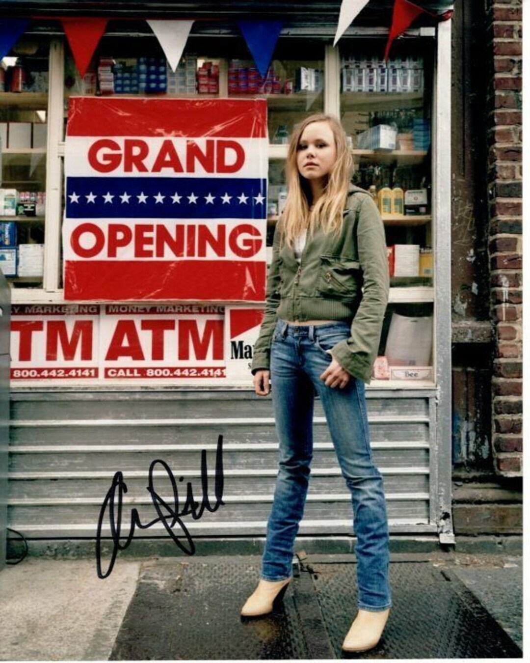 オードリー・アリーン・アレン直筆サイン2Lサイズ写真…アメリカの人気モデル… Alison Pill Signed Autographed 8x10 Photo - Etsy