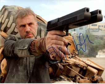 Christoph Waltz firmó autografiado el avispón verde chudnofsky 8x10 foto