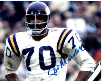 Jim Marshall signed autographed 8x10 nfl minnesota vikings photo