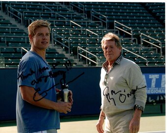 Ryan O'Neal and Trevor Donovan signed 8x10 90210 Spence & Teddy Montgomery photo